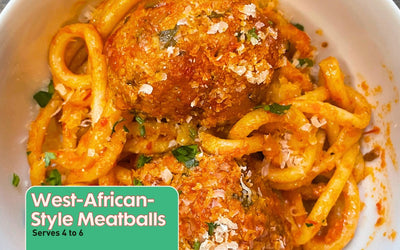 Tomato meatballs made with Egunsi Foods Obe Ata soup