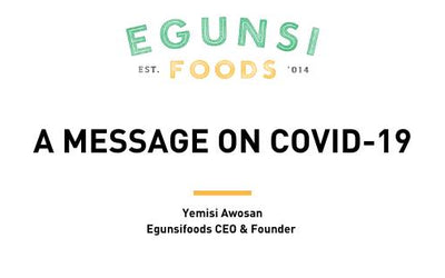 A Message on Covid-19